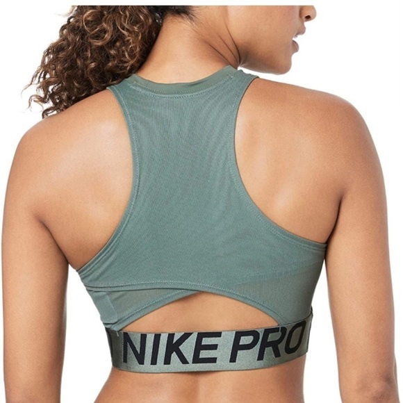 Nike Olive Green Sports Bra - Picture 2 of 9